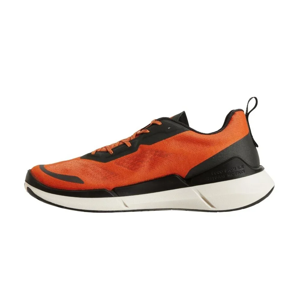 Ecco Men's Biom 2.2 Breathru Lace Up Sneaker Cross Trainer Shoe Terracotta Black - Picture 2 of 7